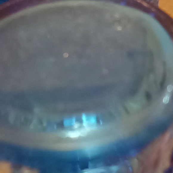 VTG- Wheaton Glass 11 Blue Juice Glasses - Picture 7 of 11